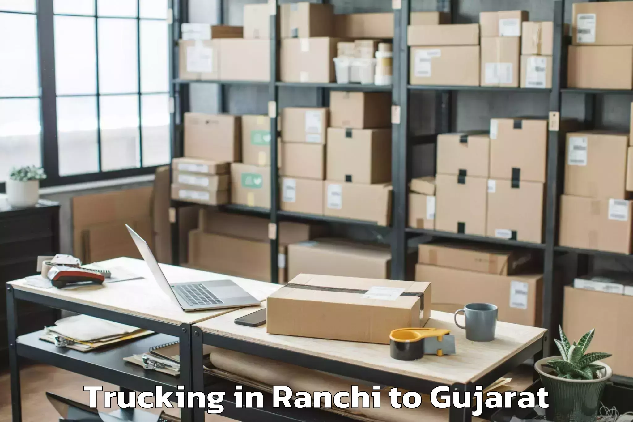 Affordable Ranchi to Santalpur Trucking